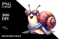 Snail Silk Scarf | Sublimation Clipart Product Image 3