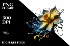 Glossy Daffodil PNG Product Image 2