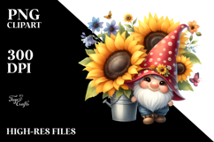 Cute Gnome with Big Hat, PNG Product Image 2