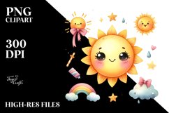 Cute Sun Heart PNG Product Image 2