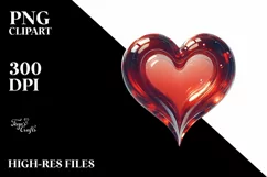 Heart Digital Painting PNG Product Image 2