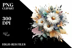 Daisy Splash with Gold Foil Colorful Bouquet Product Image 3