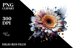 Abstract Glossy Gerbera PNG Product Image 2