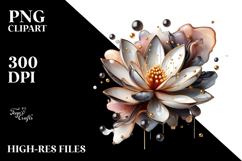 Abstract Magnolia Splash PNG Product Image 2