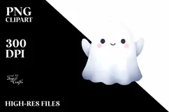 Whimsical Ghost Tshirt|Tumbler|Mug|Clipart Product Image 1