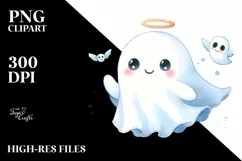 Playful Ghost Tshirt|Tumbler|Mug|Clipart Product Image 1