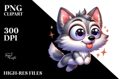 Playful Wolf with Sparkling Eyes Product Image 2