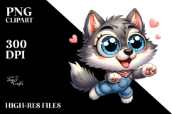 Joyful Wolf with Party Hat Product Image 2