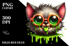 Funny Werewolf with Sunglasses PNG Product Image 2