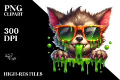 Funny Werewolf with Sunglasses PNG Product Image 2