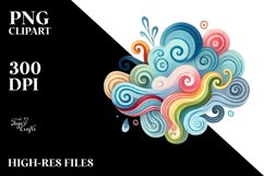 Colorful Whimsical Cloud PNG Product Image 2