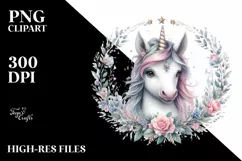 Detailed Baby Unicorn PNG Product Image 3
