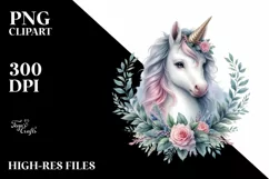 Detailed Baby Unicorn PNG Product Image 3