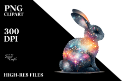 Silhouette Bunny Sitting PNG Product Image 2