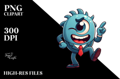 Serious Monster Dance, Cute PNG Product Image 2