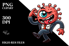 Serious Monster Dance, Cute PNG Product Image 2