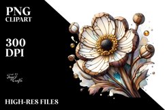 Small Anemone Watercolor Splash Product Image 3