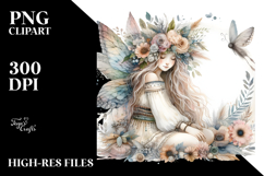 Watercolor Boho Fairy, Transparent PNG Product Image 2