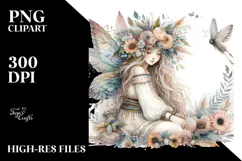 Watercolor Boho Fairy, Transparent PNG Product Image 2