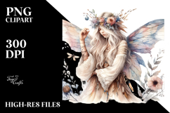 Watercolor Boho Fairy, Transparent PNG Product Image 2