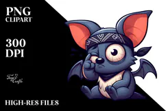 Goofy Bat with Bandana PNG Product Image 2