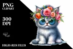 Baby Cat with Contempt Face PNG Product Image 3