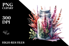 Abstract Jar with Large Heather Product Image 2