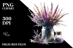 Abstract Jar with Large Heather Product Image 2