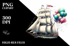 Vintage Sailboat Watercolor Product Image 3