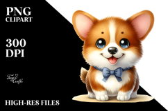 Happy Baby Pembroke Welsh Corgi, PNG Product Image 2