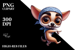 Cute Cartoon Dog with Bandana, Transparent PNG Product Image 2