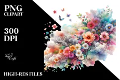 Flower Half of Spring Flowers PNG Product Image 2