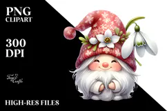 Whimsical Gnome in Beachwear PNG Product Image 2