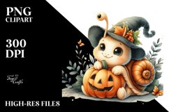 Cute Baby Snail PNG Product Image 1