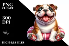 Funny Bulldog, Popping Eyes | Sublimation | Clipart Product Image 1