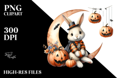Spooky Halloween Bunny PNG Product Image 2