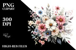 Flower Half of Flowers PNG Product Image 2