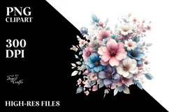 Flower Half of Flowers PNG Product Image 2