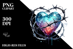 Heart with Barbwire PNG Product Image 2