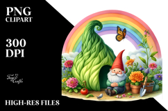 Colorful Gnome Rainbow | Clipart Product Image 2