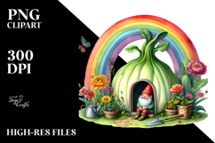 Colorful Gnome Rainbow | Clipart Product Image 2