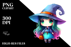 Witch with Big Eyes PNG Product Image 2