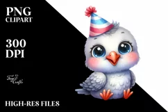 Funny Baby Dove Baby Clipart Product Image 3