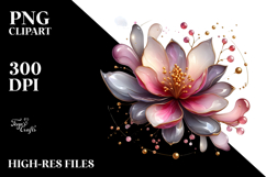 Abstract Magnolia Splash PNG Product Image 2