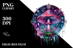 Magical Celestial Mushroom PNG Product Image 2