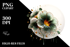 Abstract Nasturtium Made of , High-Quality PNG Product Image 2