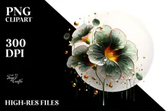 Abstract Nasturtium Made of , High-Quality PNG Product Image 2
