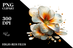 Abstract Nasturtium Made of , High-Quality PNG Product Image 2