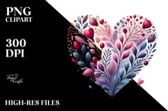 Watercollor Heart PNG Product Image 2