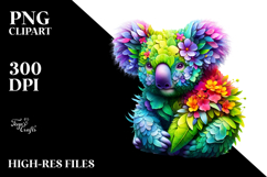 Vibrant Watercolor Koala Product Image 2